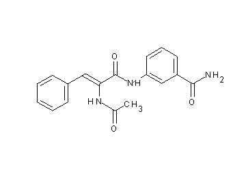3-{[2-(acetylamino)-3-phenylacryloyl]amino}benzamide