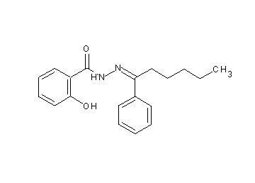 2-hydroxy-N'-(1-phenylhexylidene)benzohydrazide
