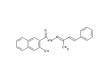 3-hydroxy-N'-(1-methyl-3-phenyl-2-propen-1-ylidene)-2-naphthohydrazide