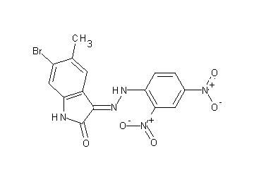 6-bromo-3-[(2,4-dinitrophenyl)hydrazono]-5-methyl-1,3-dihydro-2H-indol-2-one