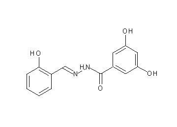 3,5-dihydroxy-N'-(2-hydroxybenzylidene)benzohydrazide