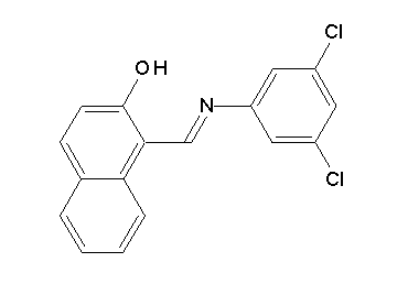 1-{[(3,5-dichlorophenyl)imino]methyl}-2-naphthol