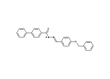 N'-[4-(benzyloxy)benzylidene]-4-biphenylcarbohydrazide