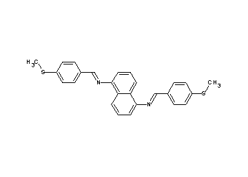 N,N'-bis[4-(methylsulfanyl)benzylidene]-1,5-naphthalenediamine - Click Image to Close