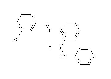 2-[(3-chlorobenzylidene)amino]-N-phenylbenzamide - Click Image to Close
