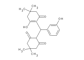 2-[(2-hydroxy-4,4-dimethyl-6-oxo-1-cyclohexen-1-yl)(3-hydroxyphenyl)methyl]-5,5-dimethyl-1,3-cyclohexanedione