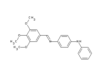 N-phenyl-N'-(3,4,5-trimethoxybenzylidene)-1,4-benzenediamine - Click Image to Close