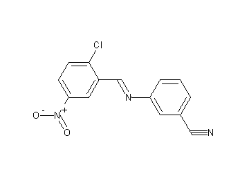 3-[(2-chloro-5-nitrobenzylidene)amino]benzonitrile