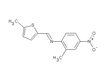 (2-methyl-4-nitrophenyl)[(5-methyl-2-thienyl)methylene]amine