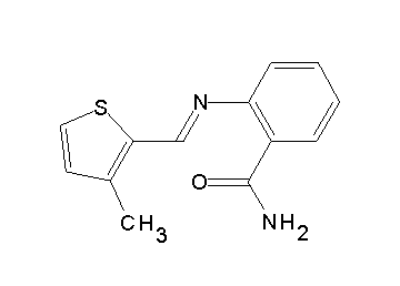 2-{[(3-methyl-2-thienyl)methylene]amino}benzamide