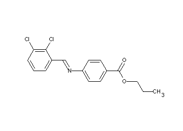 propyl 4-[(2,3-dichlorobenzylidene)amino]benzoate - Click Image to Close