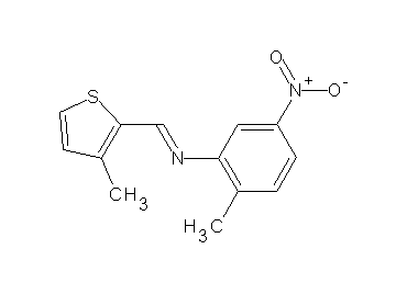 (2-methyl-5-nitrophenyl)[(3-methyl-2-thienyl)methylene]amine