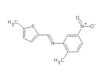 (2-methyl-5-nitrophenyl)[(5-methyl-2-thienyl)methylene]amine