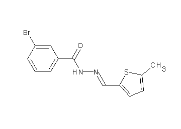 3-bromo-N'-[(5-methyl-2-thienyl)methylene]benzohydrazide