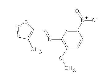 (2-methoxy-5-nitrophenyl)[(3-methyl-2-thienyl)methylene]amine
