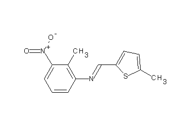 (2-methyl-3-nitrophenyl)[(5-methyl-2-thienyl)methylene]amine