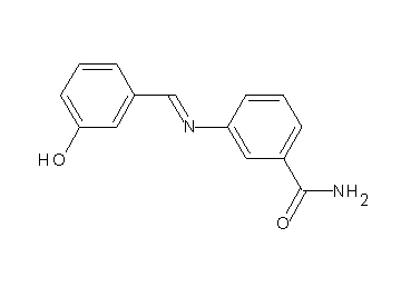 3-[(3-hydroxybenzylidene)amino]benzamide