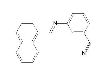 3-[(1-naphthylmethylene)amino]benzonitrile