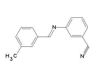3-[(3-methylbenzylidene)amino]benzonitrile