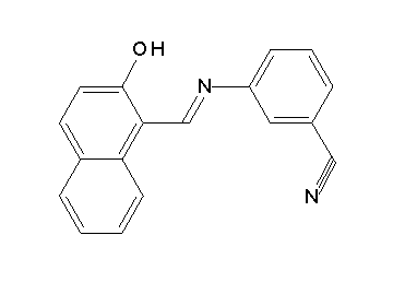 3-{[(2-hydroxy-1-naphthyl)methylene]amino}benzonitrile
