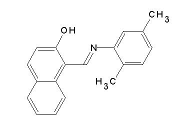 1-{[(2,5-dimethylphenyl)imino]methyl}-2-naphthol