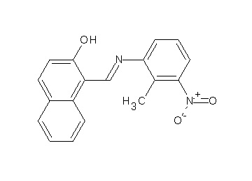 1-{[(2-methyl-3-nitrophenyl)imino]methyl}-2-naphthol