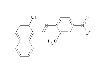 1-{[(2-methyl-4-nitrophenyl)imino]methyl}-2-naphthol