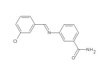 3-[(3-chlorobenzylidene)amino]benzamide