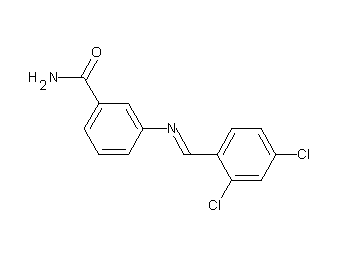 3-[(2,4-dichlorobenzylidene)amino]benzamide
