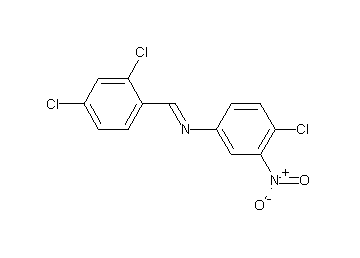 (4-chloro-3-nitrophenyl)(2,4-dichlorobenzylidene)amine (4-chloro-3-nitrophenyl)(2,4-dichlorobenzylidene)amine