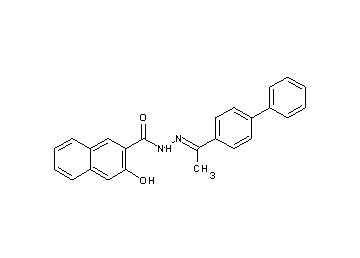 N'-[1-(4-biphenylyl)ethylidene]-3-hydroxy-2-naphthohydrazide