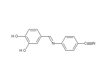 4-[(3,4-dihydroxybenzylidene)amino]benzonitrile