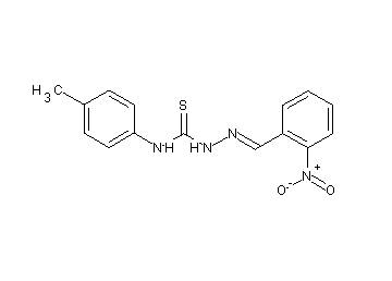 2-nitrobenzaldehyde N-(4-methylphenyl)thiosemicarbazone