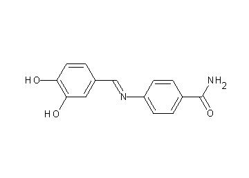 4-[(3,4-dihydroxybenzylidene)amino]benzamide