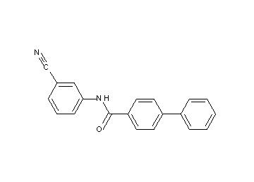N-(3-cyanophenyl)-4-biphenylcarboxamide - Click Image to Close