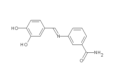 3-[(3,4-dihydroxybenzylidene)amino]benzamide