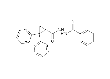 N'-[(2,2-diphenylcyclopropyl)carbonyl]benzohydrazide