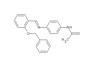 N-(4-{[2-(benzyloxy)benzylidene]amino}phenyl)acetamide