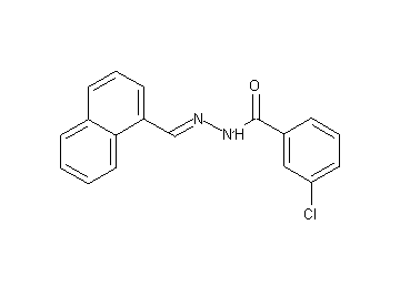 3-chloro-N'-(1-naphthylmethylene)benzohydrazide