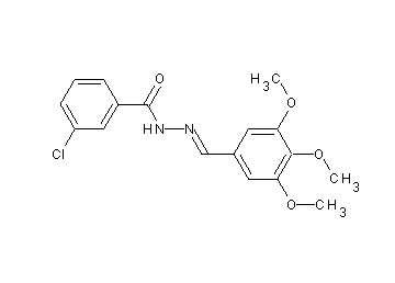 3-chloro-N'-(3,4,5-trimethoxybenzylidene)benzohydrazide - Click Image to Close