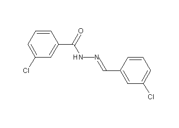 3-chloro-N'-(3-chlorobenzylidene)benzohydrazide - Click Image to Close