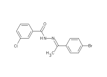 N'-[1-(4-bromophenyl)ethylidene]-3-chlorobenzohydrazide