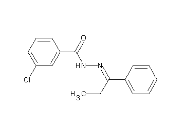3-chloro-N'-(1-phenylpropylidene)benzohydrazide