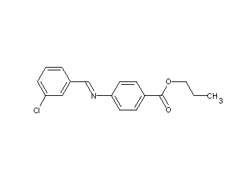 propyl 4-[(3-chlorobenzylidene)amino]benzoate