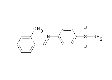 4-[(2-methylbenzylidene)amino]benzenesulfonamide