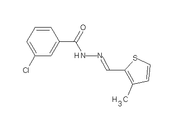 3-chloro-N'-[(3-methyl-2-thienyl)methylene]benzohydrazide
