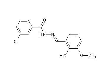 3-chloro-N'-(2-hydroxy-3-methoxybenzylidene)benzohydrazide