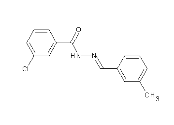 3-chloro-N'-(3-methylbenzylidene)benzohydrazide - Click Image to Close