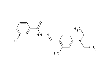 3-chloro-N'-[4-(diethylamino)-2-hydroxybenzylidene]benzohydrazide