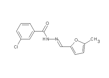 3-chloro-N'-[(5-methyl-2-furyl)methylene]benzohydrazide